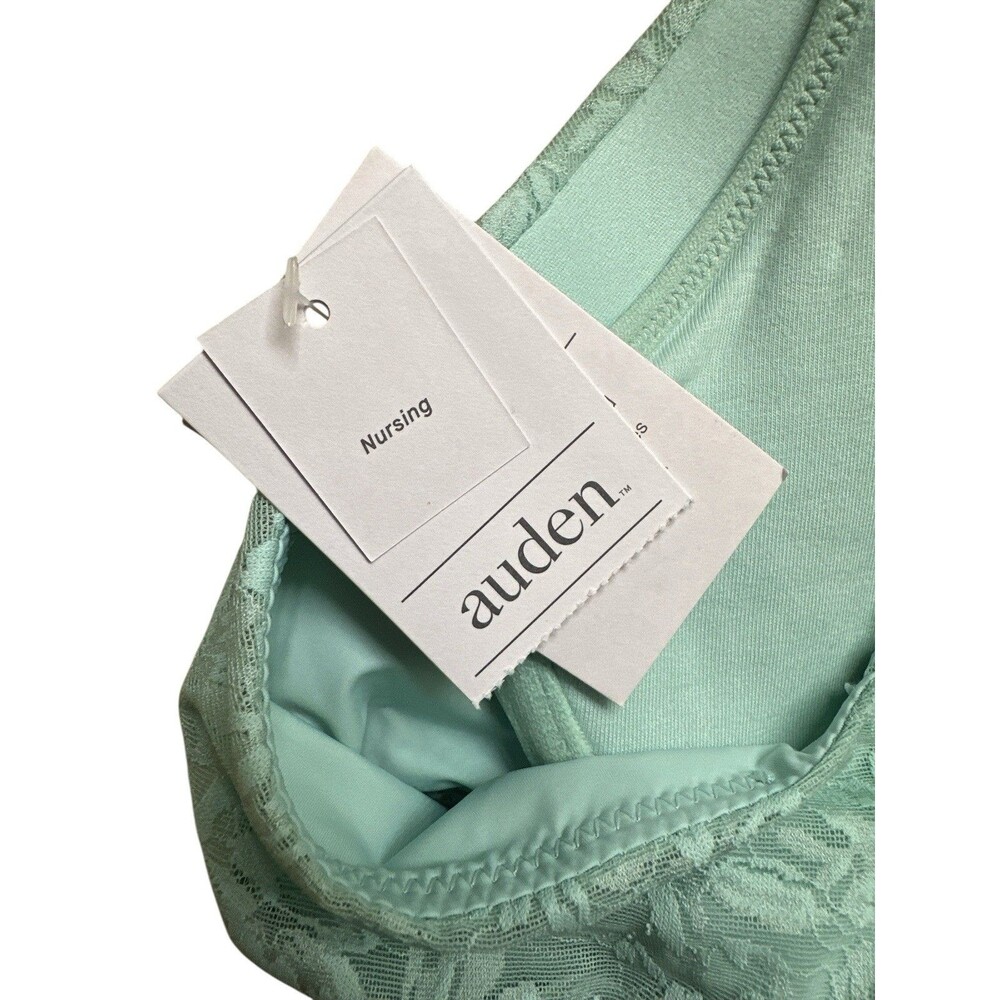 NWT Auden 36DD Green Lace Lightly Lined Full Coverage NURSING Bra Underwire - Picture 4 of 5
